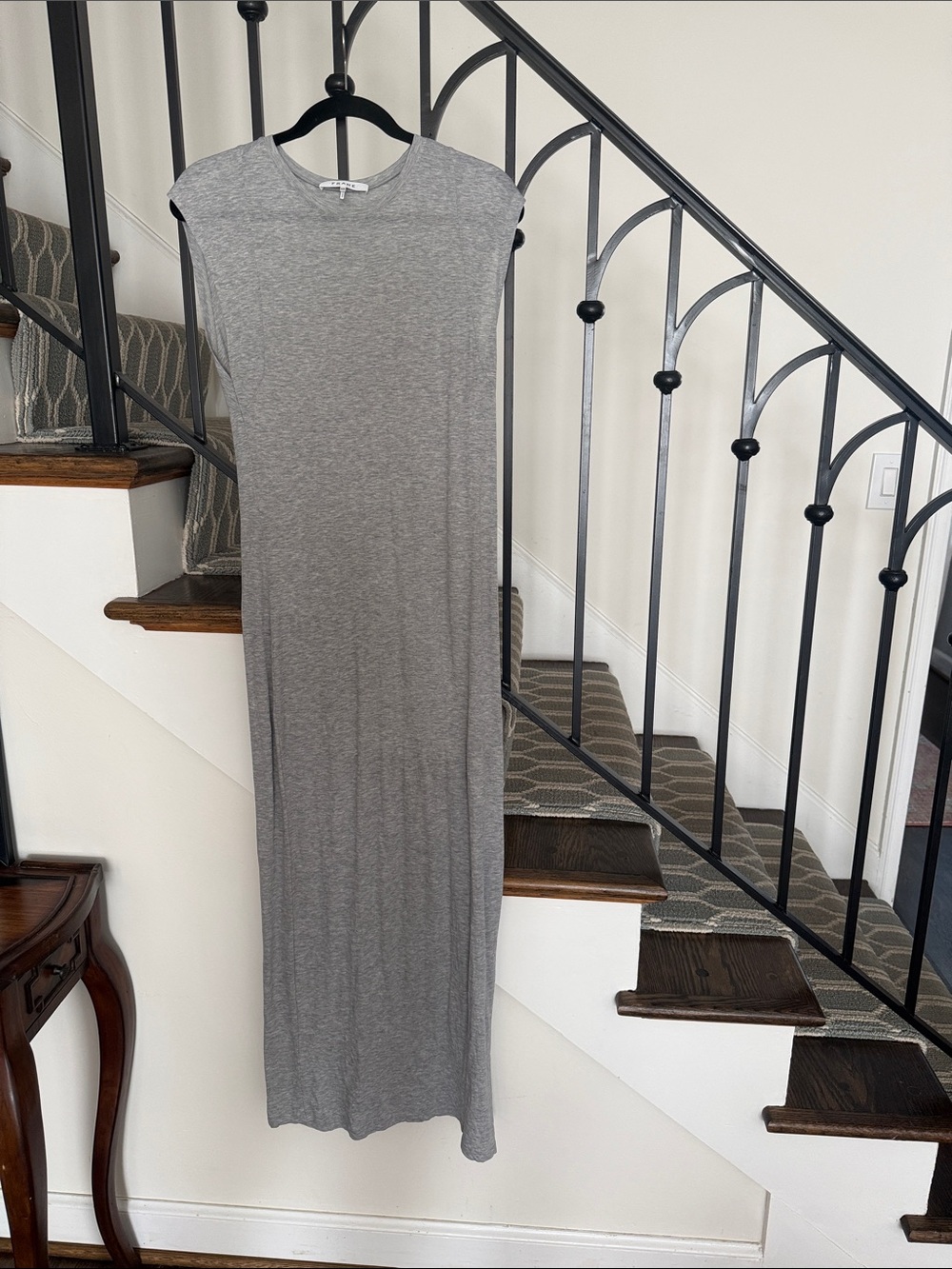 Frame Denim Sleeveless Gray Maxi Dress